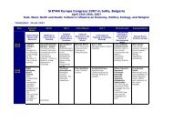Download the detailed presentation timetable - SIETAR Europa