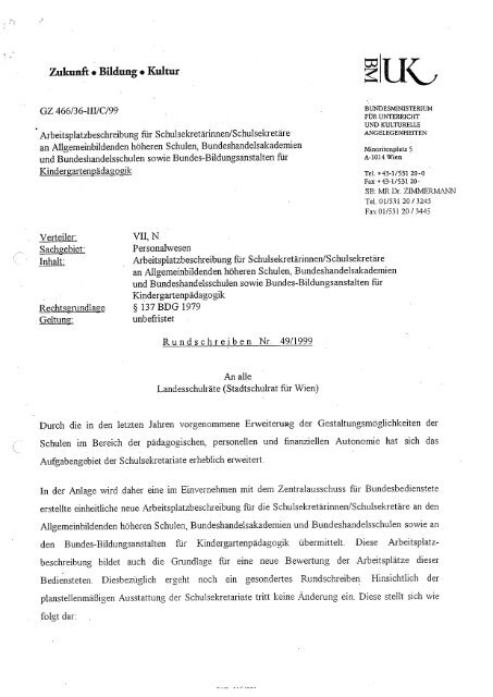 Schulsekretariate AHS, BHAK/BHAS sowie BAKiP - zaverwaltung.at