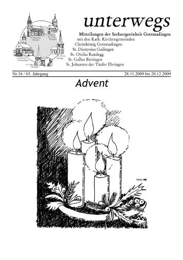 Advent - Seelsorgeeinheit Katholische Kirche