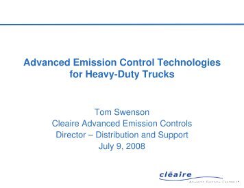 Advanced Emission Control Technologies for Heavy-Duty Trucks