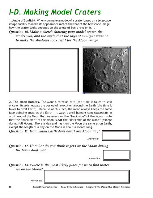 SOLAR SYSTEM SCIENCE - Lawrence Hall of Science