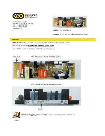 Kino Flo VG3 Ballast Board