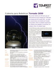 Cubierta para Robóticas Tornado 2050 - Tempest Lighting, Inc.