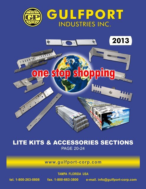 LITE KITS & ACCESSORIES SECTIONS - Gulfport Industries Inc.