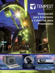 Cubiertas para Proyectores - Tempest Lighting, Inc.