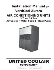 Installation Manual VertiCool Aurora - United CoolAir