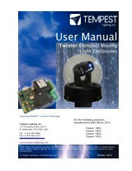 Twister Manual.pdf - Tempest Lighting, Inc.