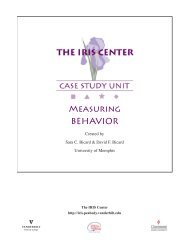 MEASURING BEHAVIOR - The IRIS  Center - Vanderbilt University