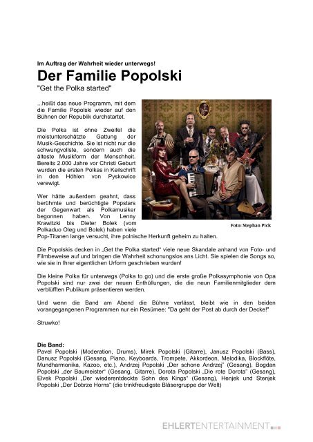 Der Familie Popolski - Get the Polka started - Schloss Eulenbroich