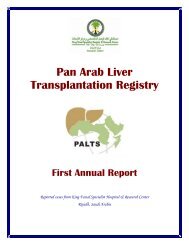 Pan Arab Liver Transplantation Registry - the Research Centre Page