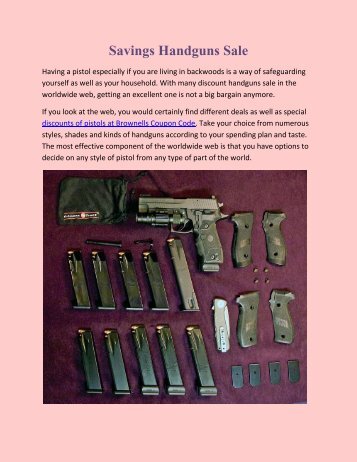 Savings Handguns Sale