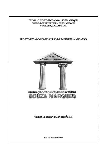 projeto pedagÃ³gico do curso de engenharia ... - Souza Marques