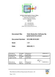 Document Title: Data Reduction Software Re- quirements ... - JACH