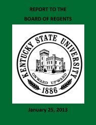 REPORT TO THE BOARD OF REGENTS January 25, 2013