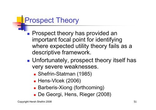 Shefrin - Behavioral & Neoclassical asset pricing theories - 2008