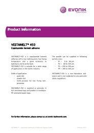 VMELT 450_e12_ad - Adhesives & Sealants by Evonik
