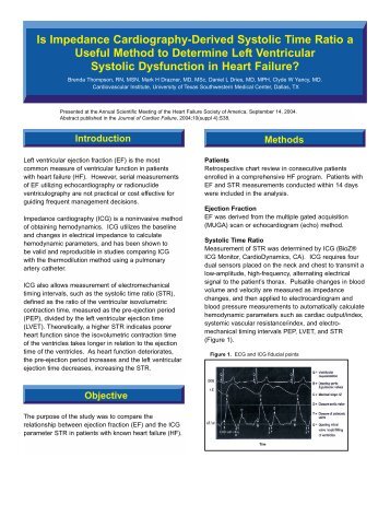 Is Impedance Cardiography-Derived Systolic Time Ratio a Useful ...