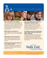Program Guidelines - State Fair Community College