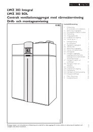 LWZ 303 Integral LWZ 303 SOL Centralt ... - Stiebel Eltron