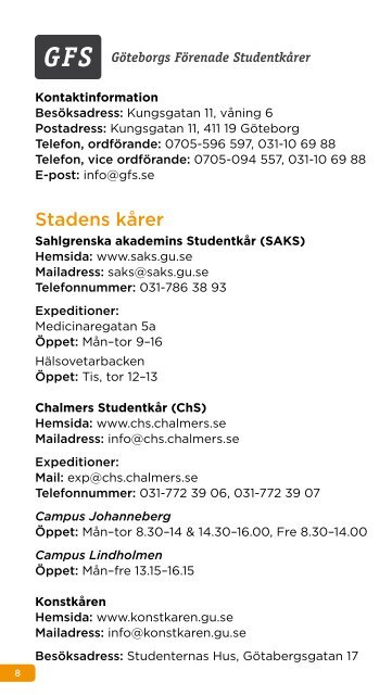 Studentguiden - Sahlgrenska akademins StudentkÃ¥r - GÃ¶teborgs ...
