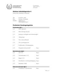 Kallelse fullmÃ¤ktigemÃ¶te 6 PreliminÃ¤r fÃ¶redragningslista