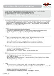 Technical guidelines for supplying data for offset-printing. (English)