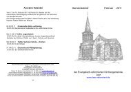Gemeindebrief Februar 2011 - Evangelisch-reformierte Kirche