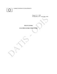 Zelená kniha o službách obecného zájmu (COM(2003)270 ... - edice
