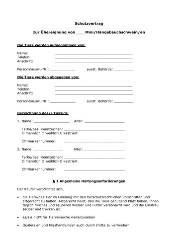 Schutzvertrag als PDF-Datei - Schweinefreunde e.V.