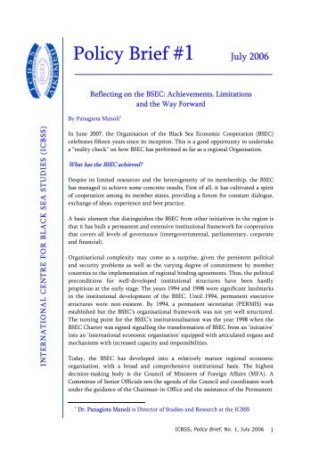 Policy Brief 1 pdf - ICBSS