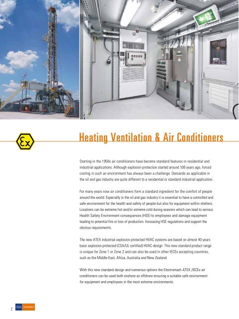 HVAC and pressurization (IECEx & ATEX) - Electromach BV