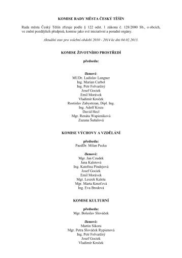 Seznam komisÃ­ RM pro volebnÃ­ obdobÃ­ 2010-2014-WEB