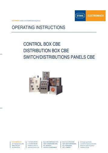 CBE Manual - Electromach BV