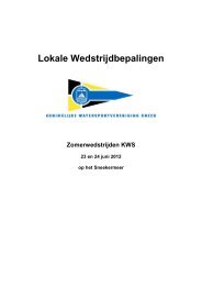 Lokale Wedstrijdbepalingen Zomerwedstrijden 2012.pdf - Sneekweek