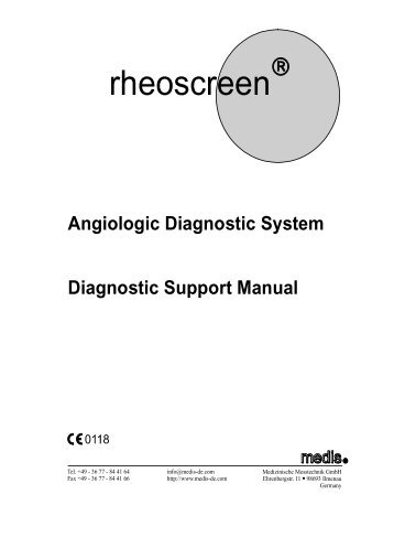 rheoscreen - MEDIS Medizinische MeÃƒÂŸtechnik GmbH