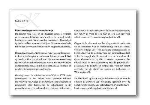 Brochure - Stichting Dyslexie Nederland