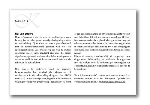 Brochure - Stichting Dyslexie Nederland