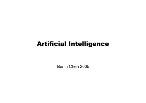 Course Overview & Introduction - Berlin Chen