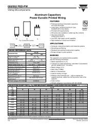 050/052 PED-PW Aluminum Capacitors Power Eurodin Printed Wiring