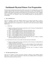 Zurkhaneh Physical Fitness Test Preparation - Shanghai University