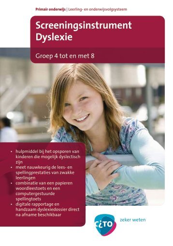 Folder Screeningsinstrument Dyslexie - Masterplan Dyslexie
