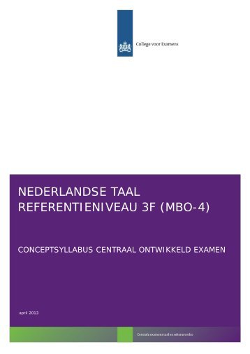 NEDERLANDSE TAAL referentieniveau 3F (mbo-4) - Marktplaats MBO