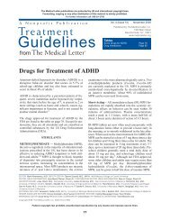 2006 Nov (51): Treatment Guidelines - Drugs for Treatment of ADHD