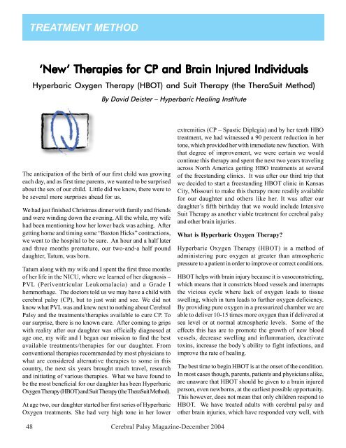 Download - TheraSuit Method Intensive Suit Therapy for Cerebral ...