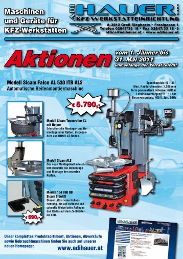 Automatische Reifenmontiermaschine - ADI HAUER GmbH