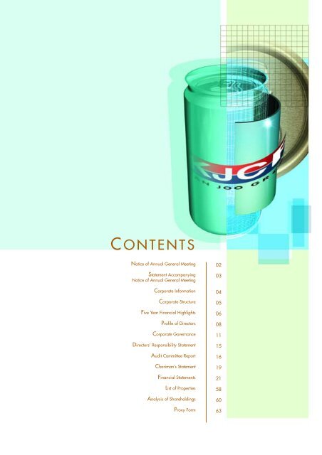 2001 Annual Report - Kian Joo Can