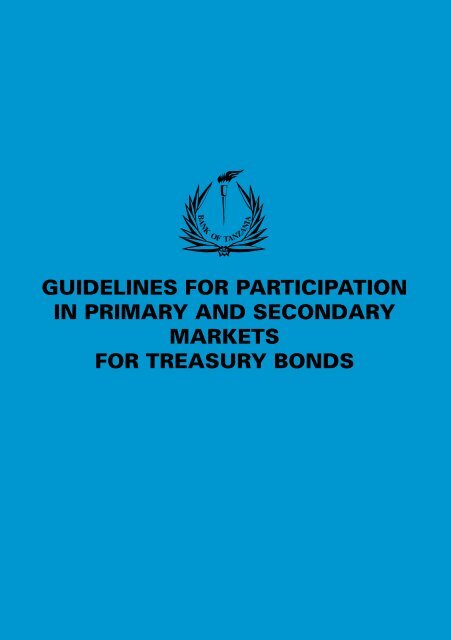 guidelines for participation in primary and ... - Bank of Tanzania