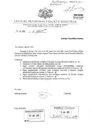 LATVIJAS REPUBLIKAS TIESLIETU MINISTRIJA - Saeima