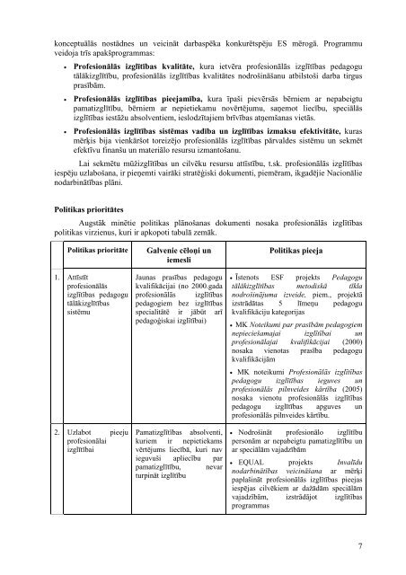 Politikas zinojums_LV_2008 - ReferNet Latvija