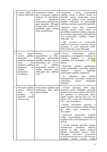 Politikas zinojums_LV_2008 - ReferNet Latvija